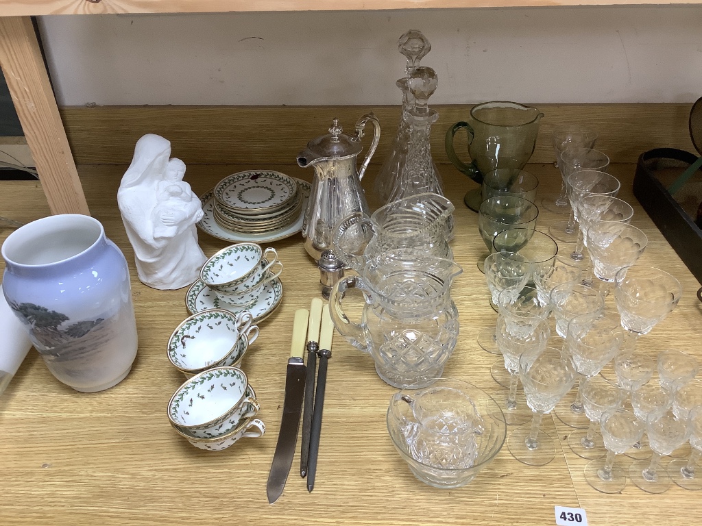 Assorted ceramics and glass